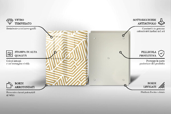 Sklo za varnú dosku Geometrické čiary