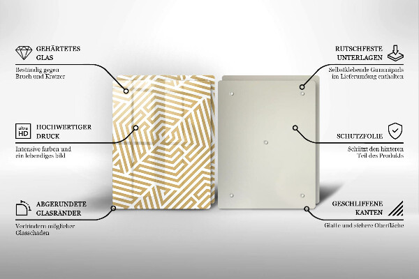 Sklo za varnú dosku Geometrické čiary