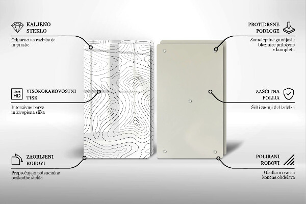 Sklo za varnú dosku Abstraktné tvary