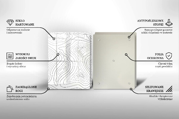 Sklo za varnú dosku Abstraktné tvary