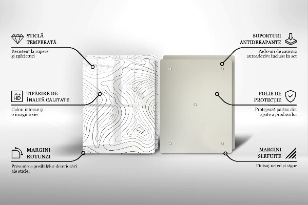 Sklo za varnú dosku Abstraktné tvary