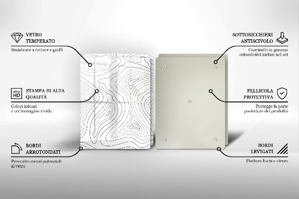 Sklo za varnú dosku Abstraktné tvary