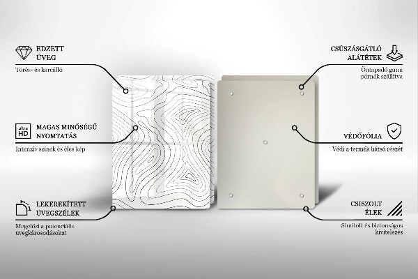 Sklo za varnú dosku Abstraktné tvary