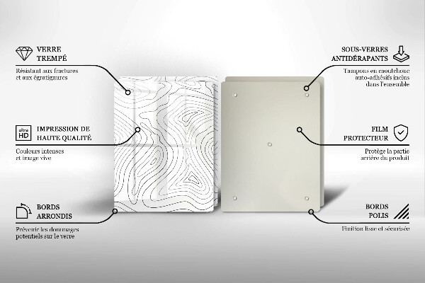 Sklo za varnú dosku Abstraktné tvary