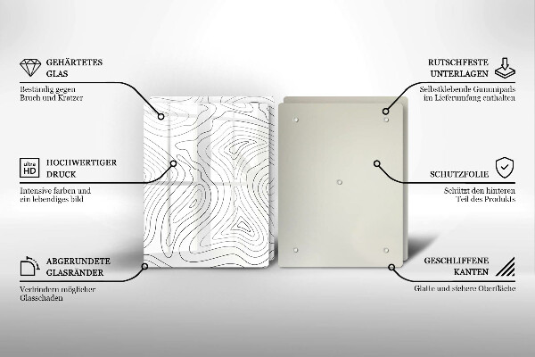 Sklo za varnú dosku Abstraktné tvary