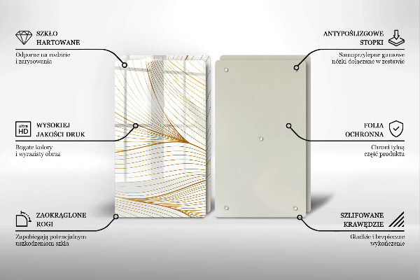 Sklo za varnú dosku Vzor moderných línií