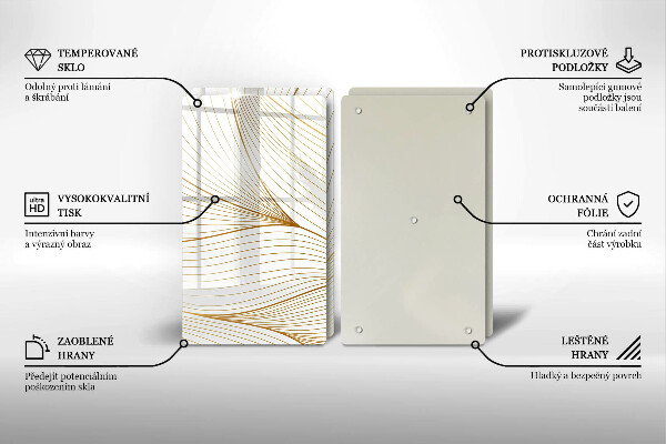 Sklo za varnú dosku Vzor moderných línií