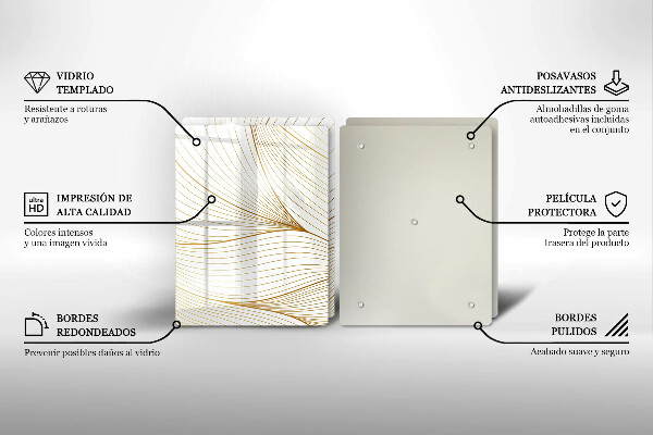 Sklo za varnú dosku Vzor moderných línií