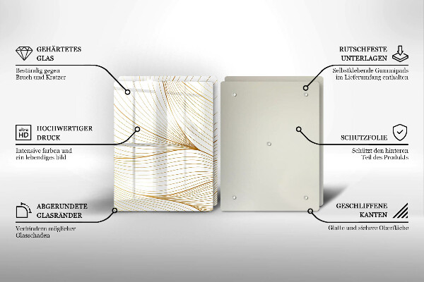 Sklo za varnú dosku Vzor moderných línií