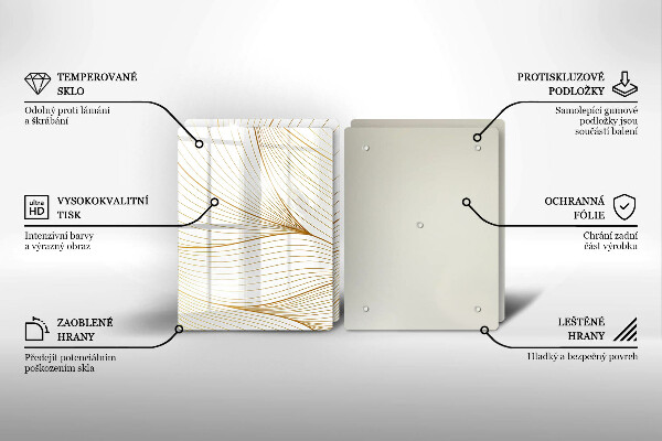 Sklo za varnú dosku Vzor moderných línií