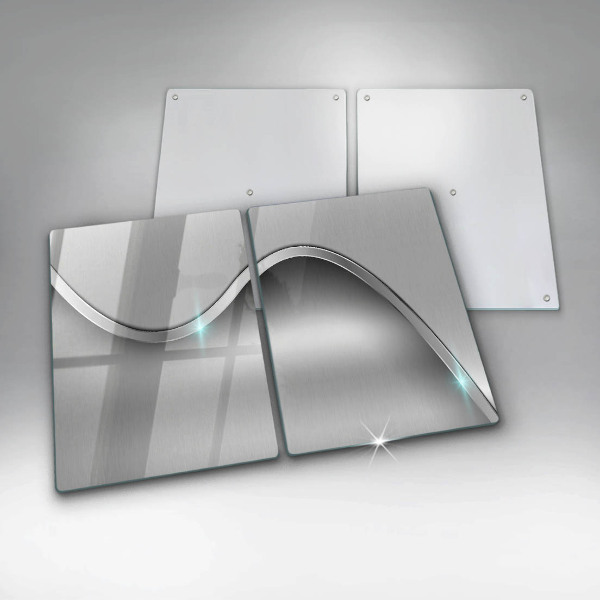 Sklo za varnú dosku Kovová abstrakcia