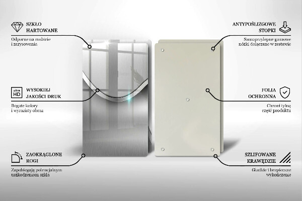 Sklo za varnú dosku Kovová abstrakcia