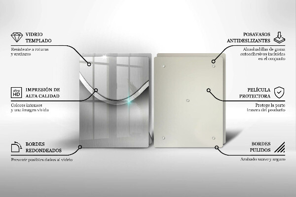 Sklo za varnú dosku Kovová abstrakcia