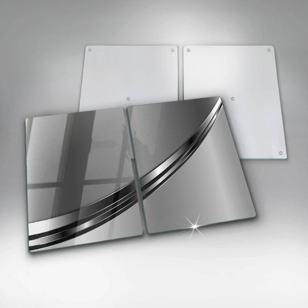 Sklo za varnú dosku Kovová abstrakcia
