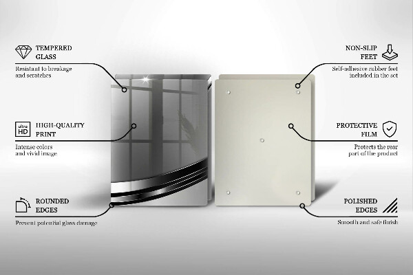 Sklo za varnú dosku Kovová abstrakcia