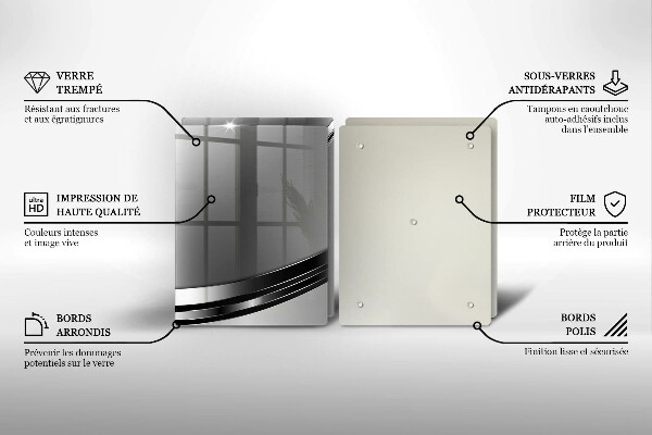 Sklo za varnú dosku Kovová abstrakcia