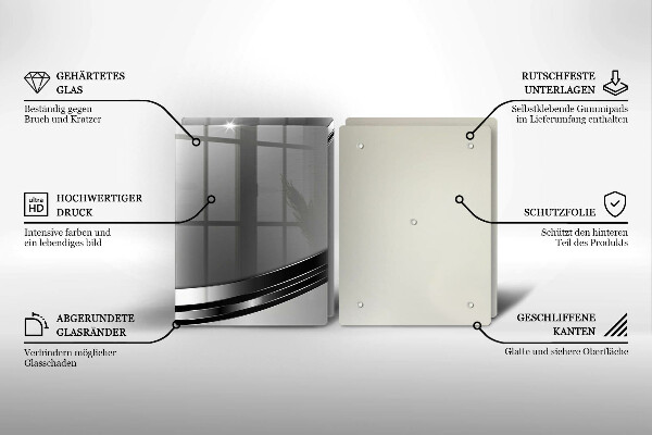 Sklo za varnú dosku Kovová abstrakcia