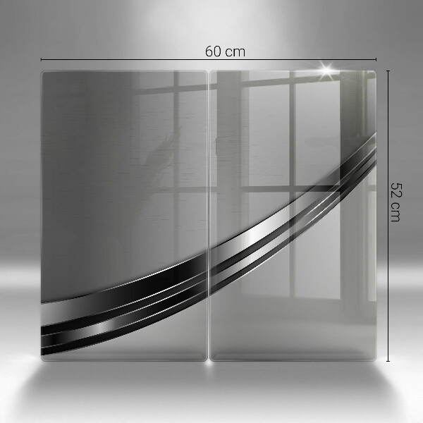 Sklo za varnú dosku Kovová abstrakcia