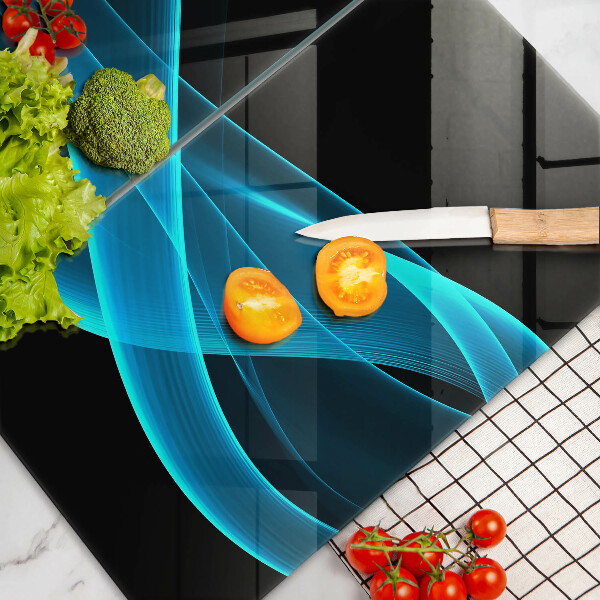 Sklo za varnú dosku Modrá abstrakcia
