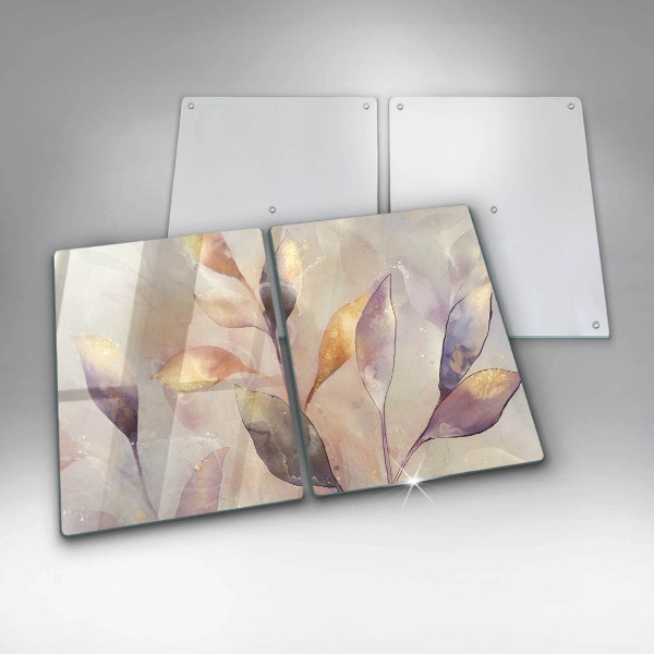 Sklo za varnú dosku Maľované boho listy