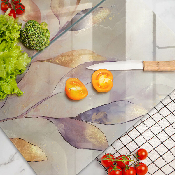 Sklo za varnú dosku Maľované boho listy