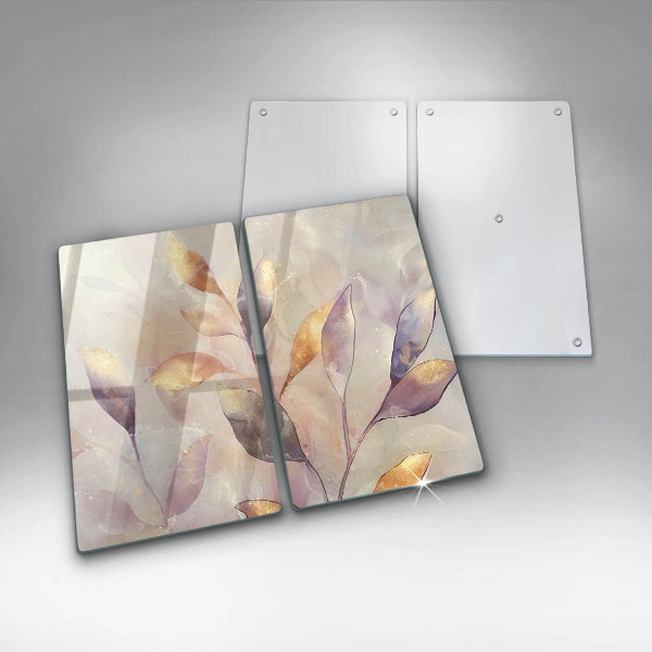 Sklo za varnú dosku Maľované boho listy