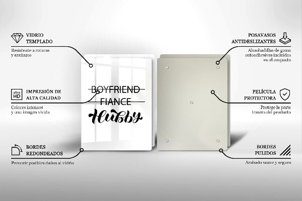 Sklo za varnú dosku Nápis veta vzor