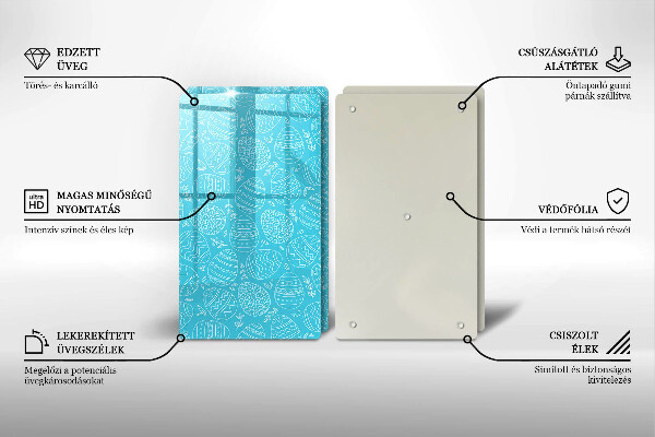 Sklo za varnú dosku Veľkonočný motív