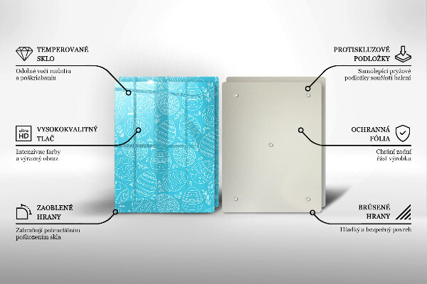 Sklo za varnú dosku Veľkonočný motív