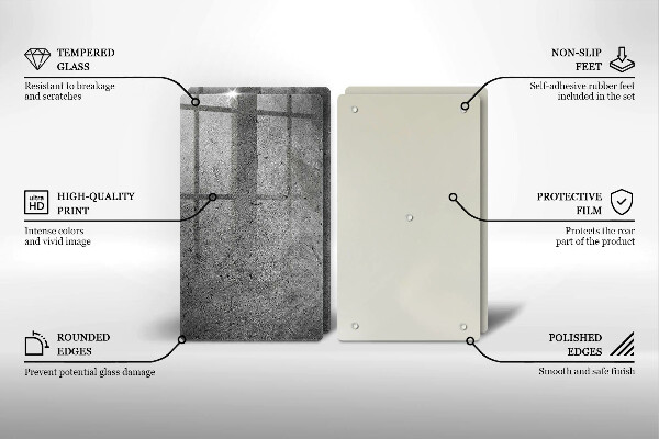 Sklo za varnú dosku Textúra betónového kameňa