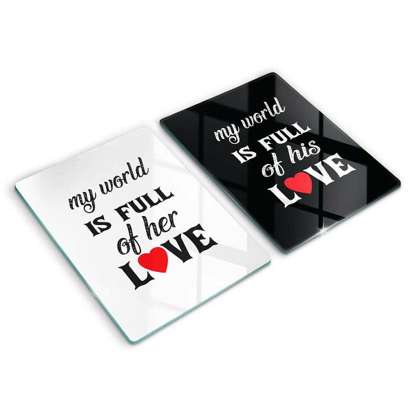 Sklo za varnú dosku Nápis veta