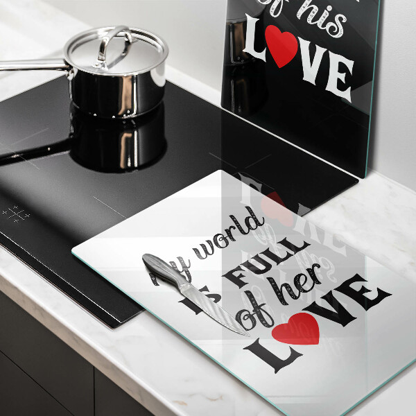 Sklo za varnú dosku Nápis veta