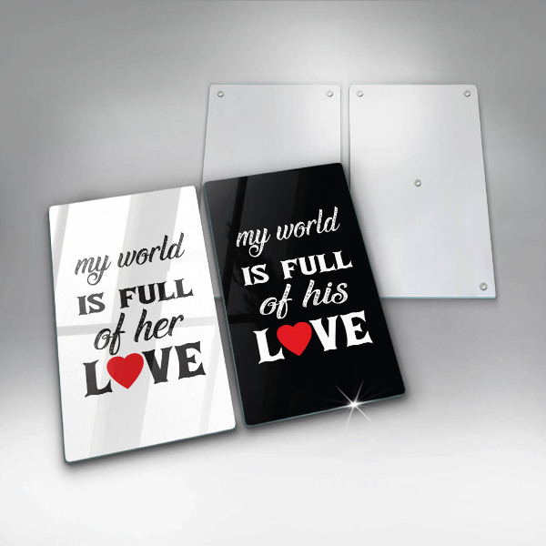 Sklo za varnú dosku Nápis veta