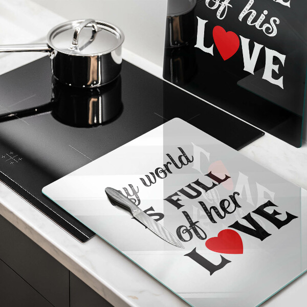 Sklo za varnú dosku Nápis veta