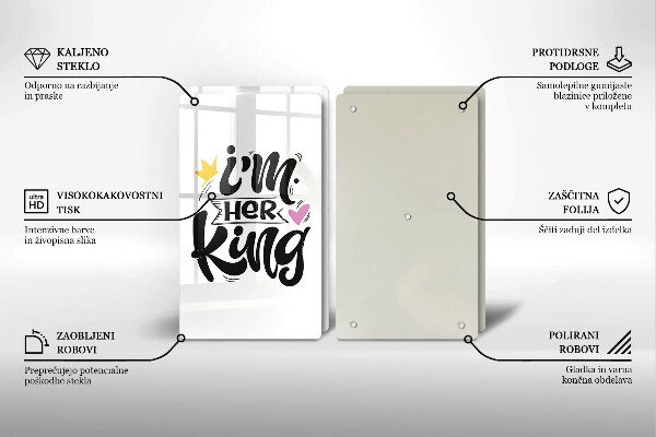 Sklo za varnú dosku Nápis veta