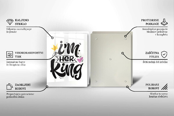 Sklo za varnú dosku Nápis veta