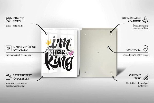 Sklo za varnú dosku Nápis veta