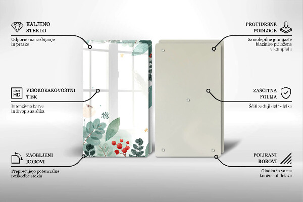 Sklo za varnú dosku Akvarelové listy