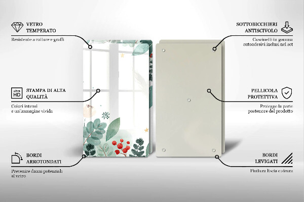 Sklo za varnú dosku Akvarelové listy