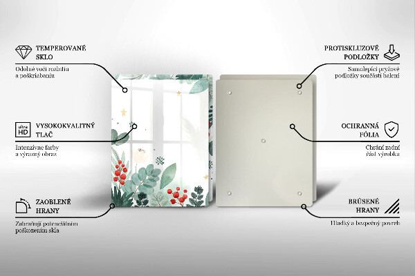 Sklo za varnú dosku Akvarelové listy