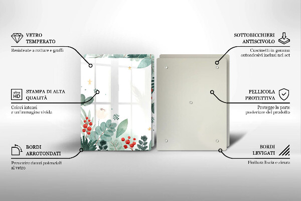 Sklo za varnú dosku Akvarelové listy