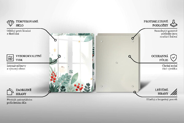 Sklo za varnú dosku Akvarelové listy