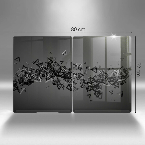 Sklo za varnú dosku Abstraktné 3D tvary