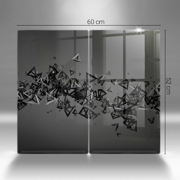 Sklo za varnú dosku Abstraktné 3D tvary