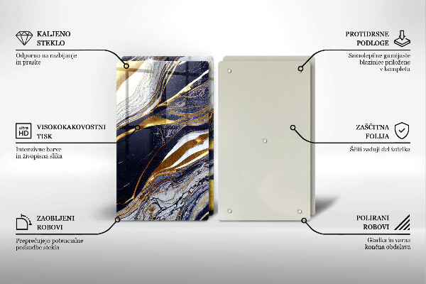 Sklo za varnú dosku Farebná abstrakcia