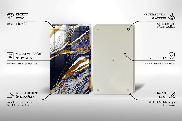 Sklo za varnú dosku Farebná abstrakcia