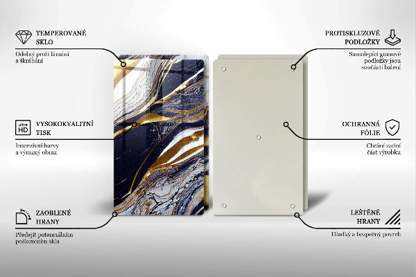 Sklo za varnú dosku Farebná abstrakcia