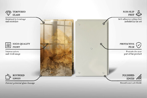 Sklo za varnú dosku Bohatá textúra