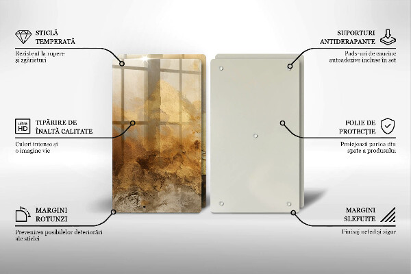 Sklo za varnú dosku Bohatá textúra