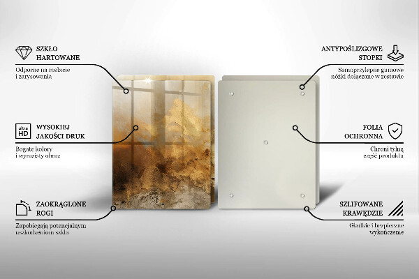 Sklo za varnú dosku Bohatá textúra